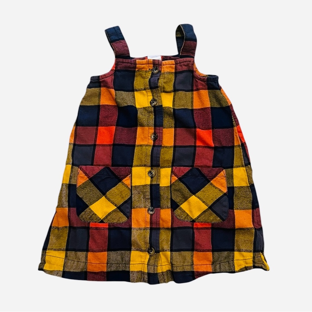 Hanna Andersson 110(5) Flannel Plaid Jumper Dress